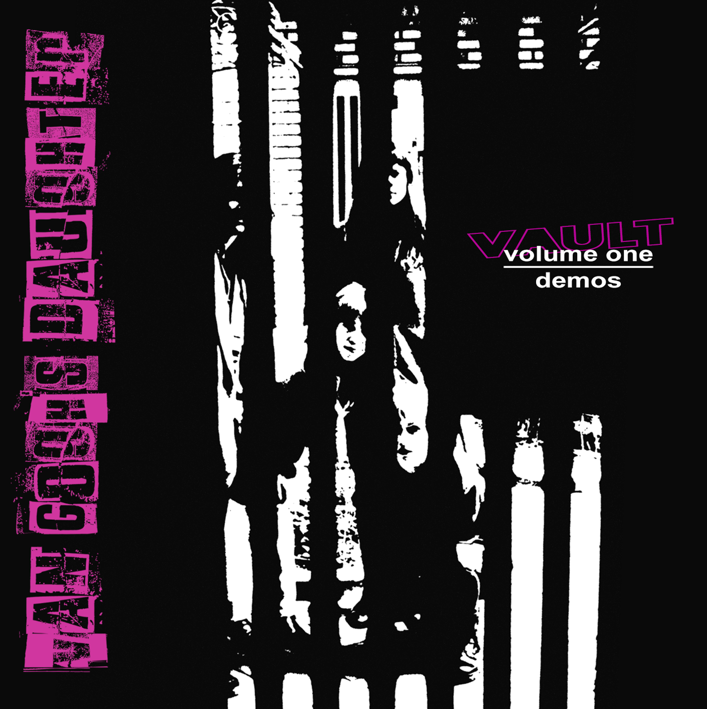 vault vol. one cover - black and white stripes with band in background